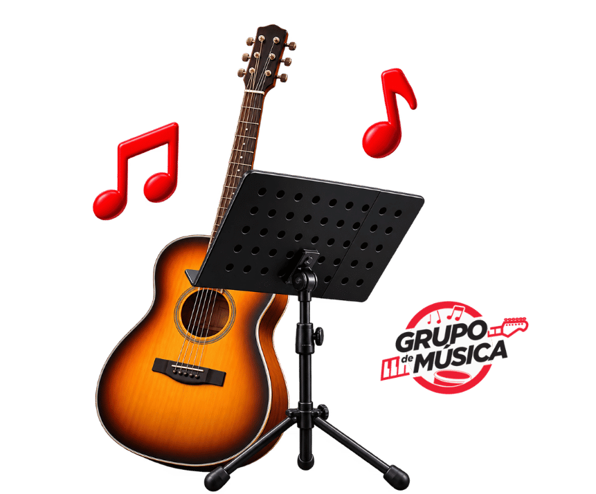 Recursos do aplicativo Grupo de Música